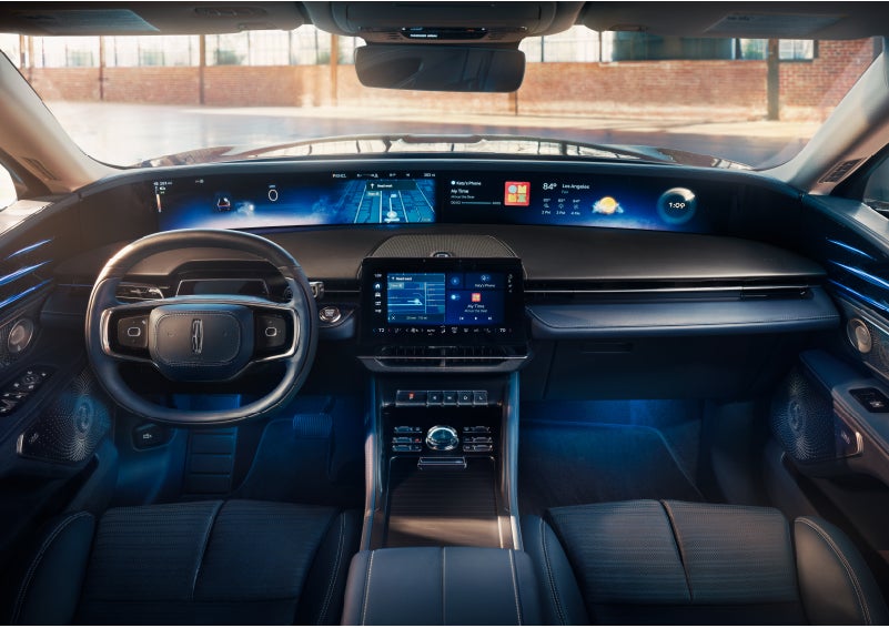 The panoramic display is shown in a 2024 Lincoln Nautilus® SUV. | Doggett Lincoln of Beaumont in Beaumont TX